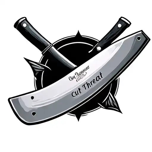 Chef Knife That Says Cut Throat
