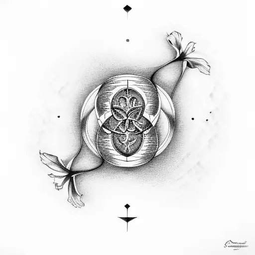 Female Hand Holding Seed Of Life