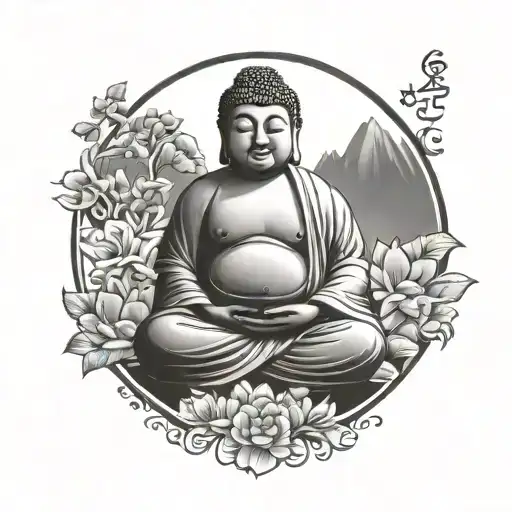 Fat Buddha Meditating