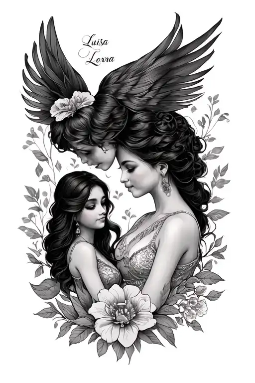 Names Luisa Lorena And Laura Sisters Tattoo For Older Brother