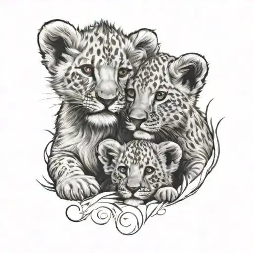 Lion Cub's With Names Incorporated