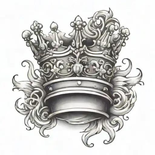 Crown Over Th Letters Me