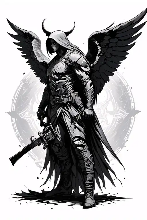 Ghotic Fallen Angel Soldier