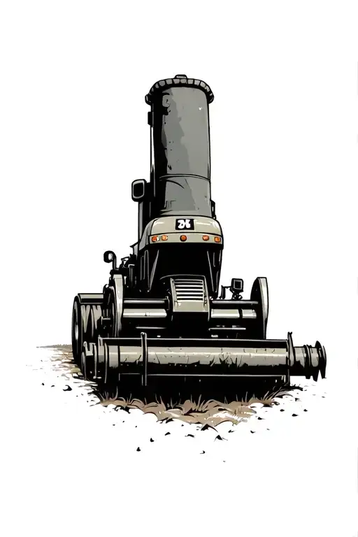 I Want You To Creat A Tattoo Of A Old Combine