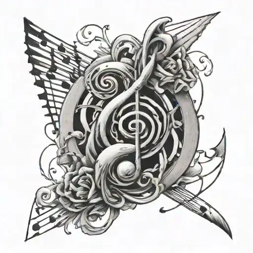 Coverup Music Notes Intertwined