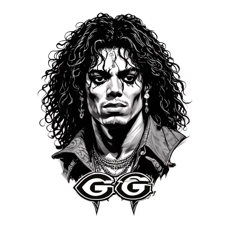 Mj In Middle With A G On Each Side