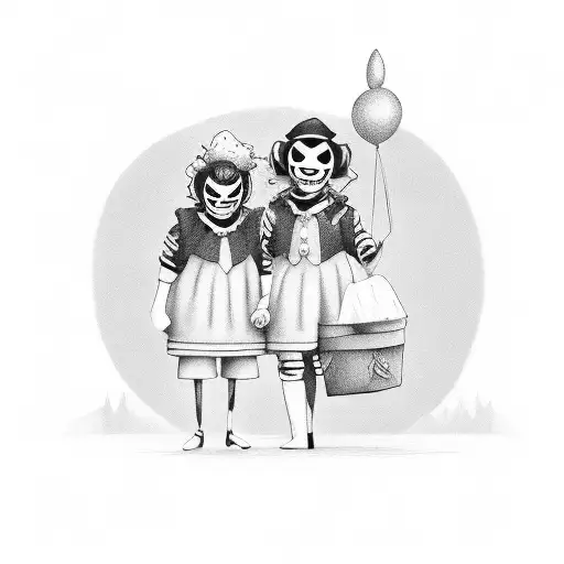 Clown With Daughter
