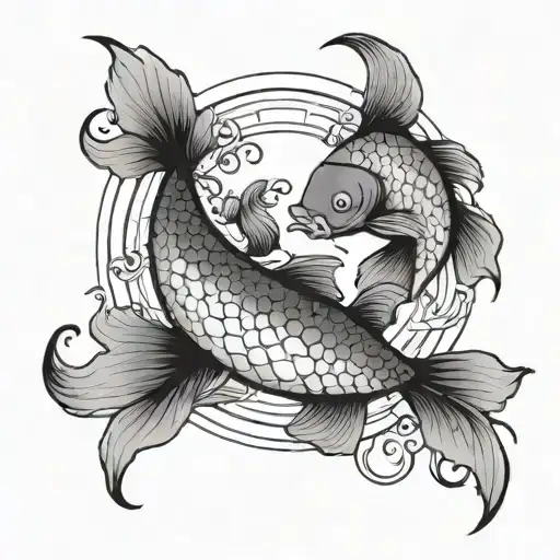 Create For Me From Avatar The Last Airbender The Koi Fish Tui And La That Circle In A Circle