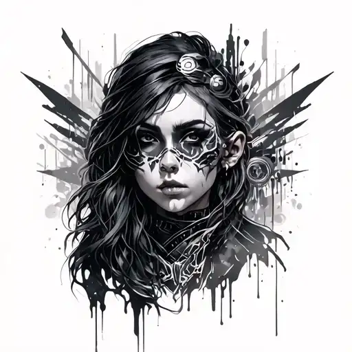 Street Art Cyberpunk Style