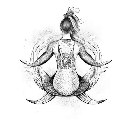 Yoga Mermaid Pose