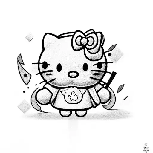 Hello Kitty With Semicolon