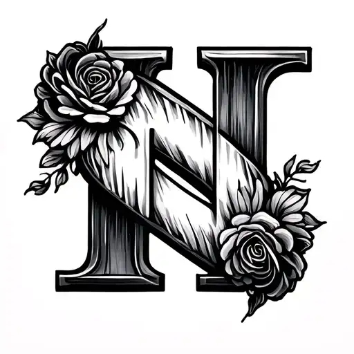 Ring Finger H Letter Inside