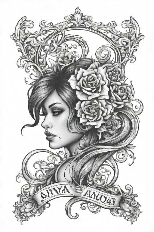 Former Drug User Changed For His Daughter Tattoo Design Name Anya