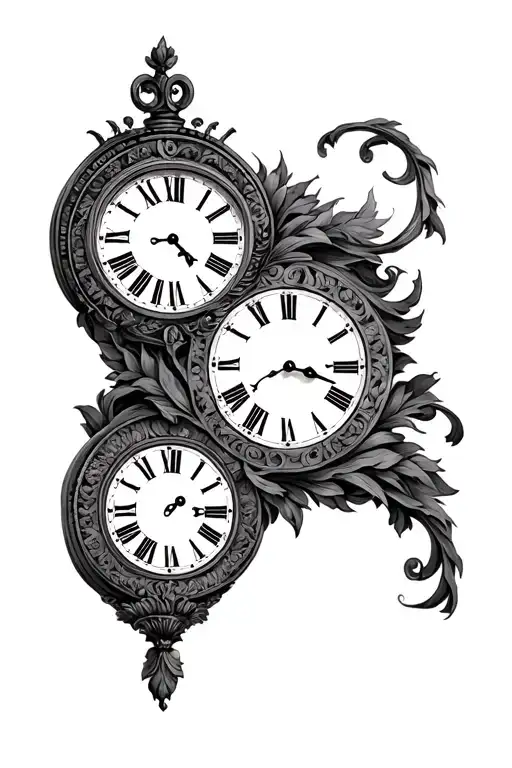 Roman Numerals Clock With No Hands