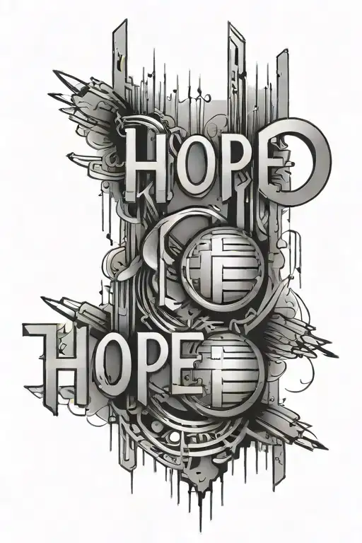 Word Hope In Binary Numbers