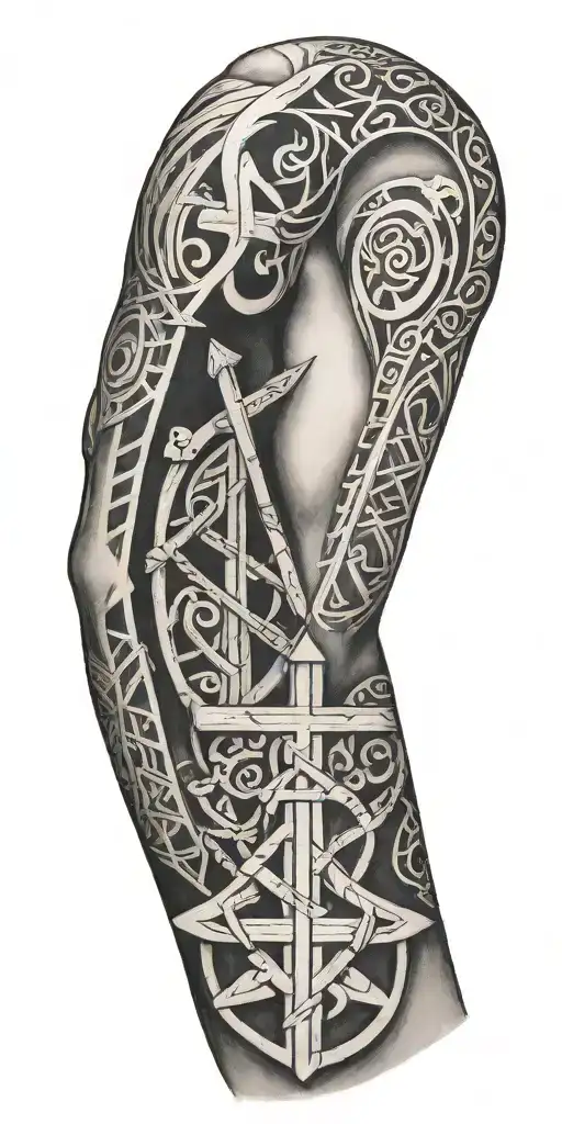 Arm Viking Runes