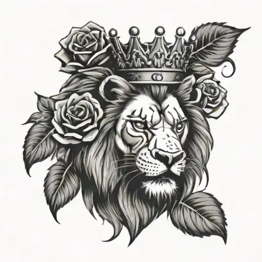 Angry Lion Crown Roses