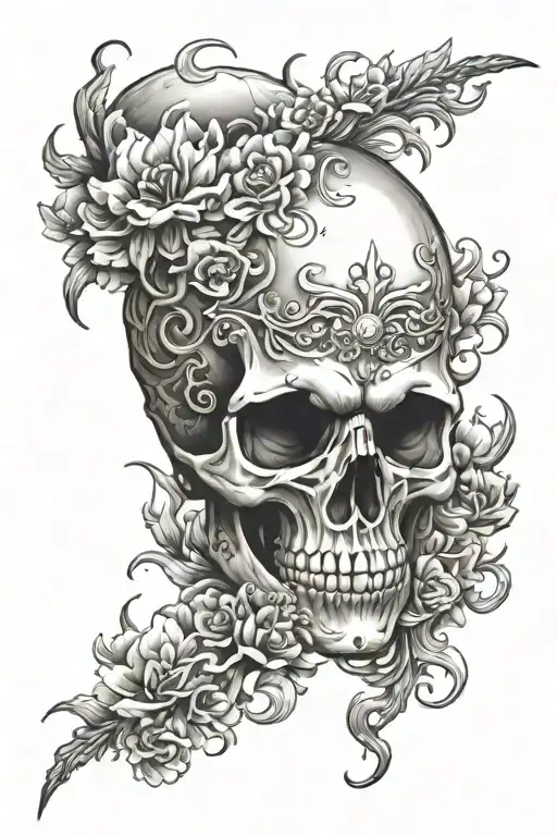 Skull Japanese Sleeve