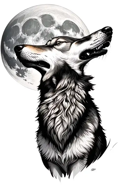 Wolves Howling At The Moon Rising Strong Man