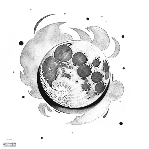 Moon Phase Hilt Of A Sword