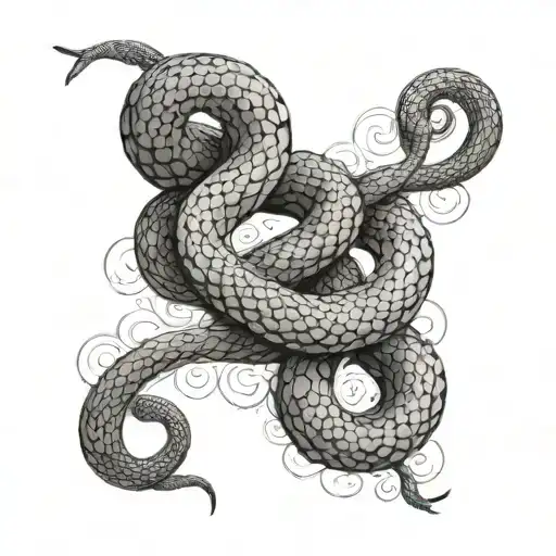 Snake And Bible Verse Clouds Forming The Shape