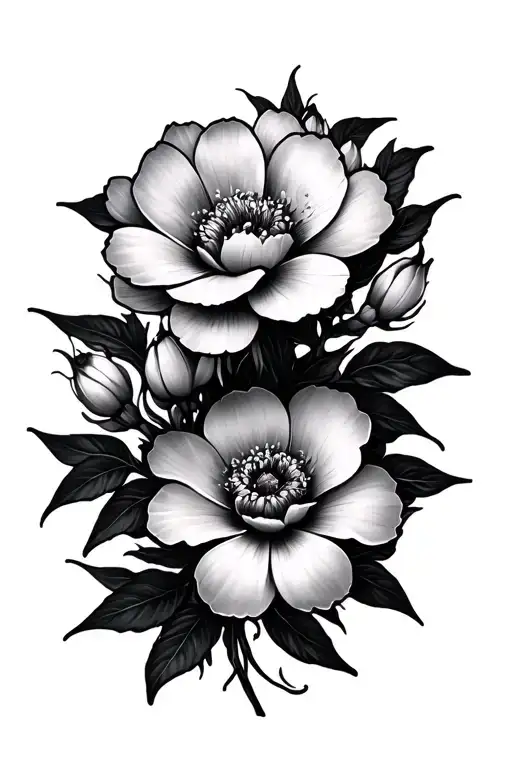 Japanese Flower Blooming