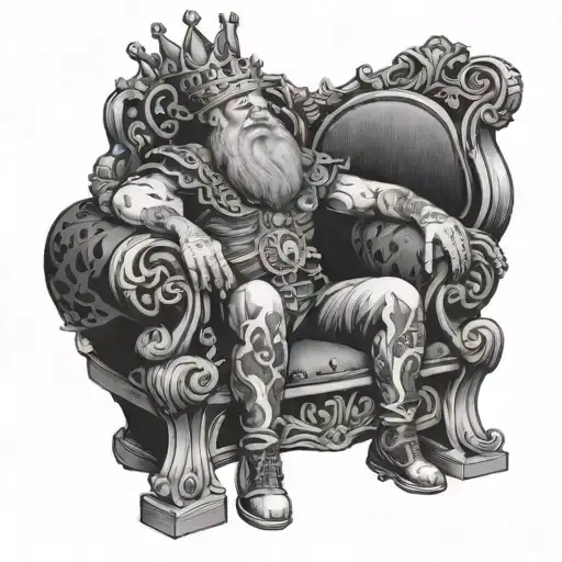 Kereopa On Throne With Crown
