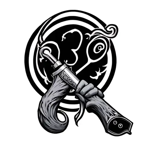 Hand Nunchucks Zodiac Sign