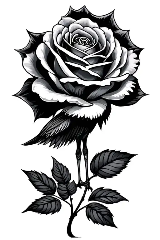 Rose -Shaped Crane