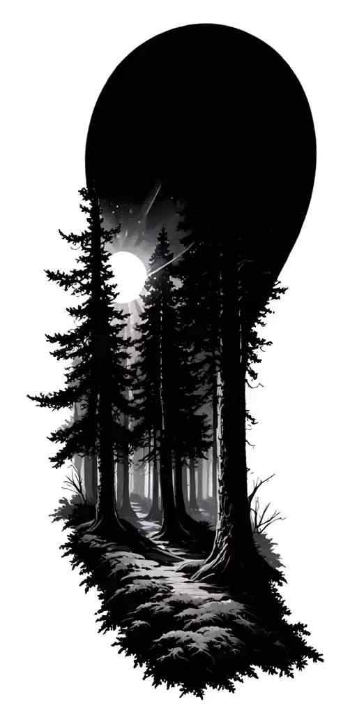 Forest With Sunlight