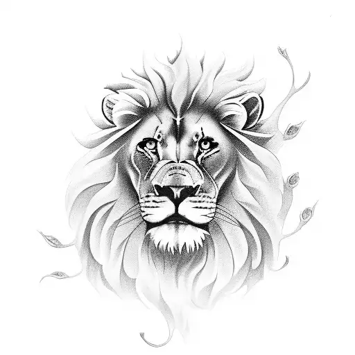 Forearm Tattoo With Lion Rose Warch