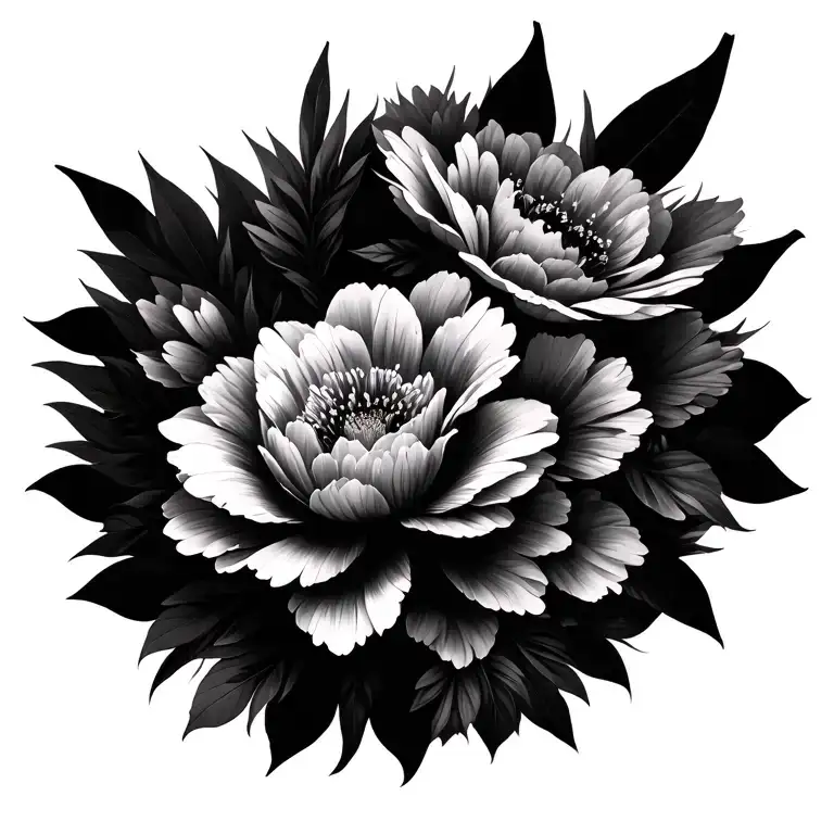 Collage Of Flowers Blooming