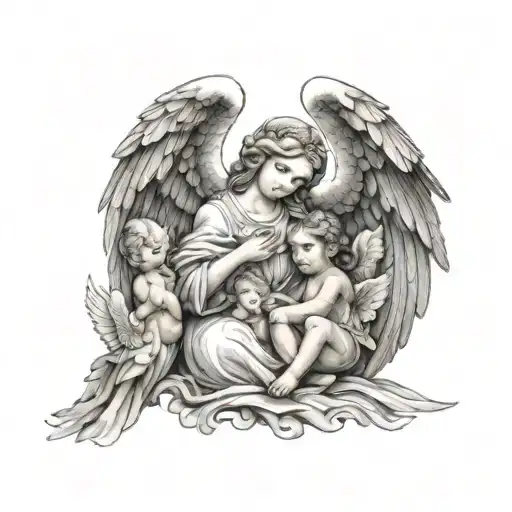 Guardian Angel Holding Family