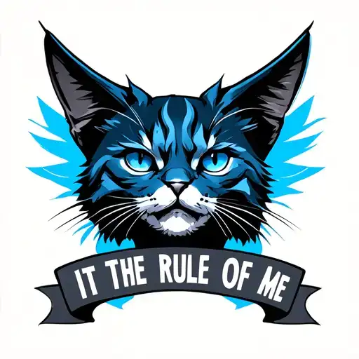 A Combination Of Cat And Raptor Blue Which Also Says It Is The Rule Of Me