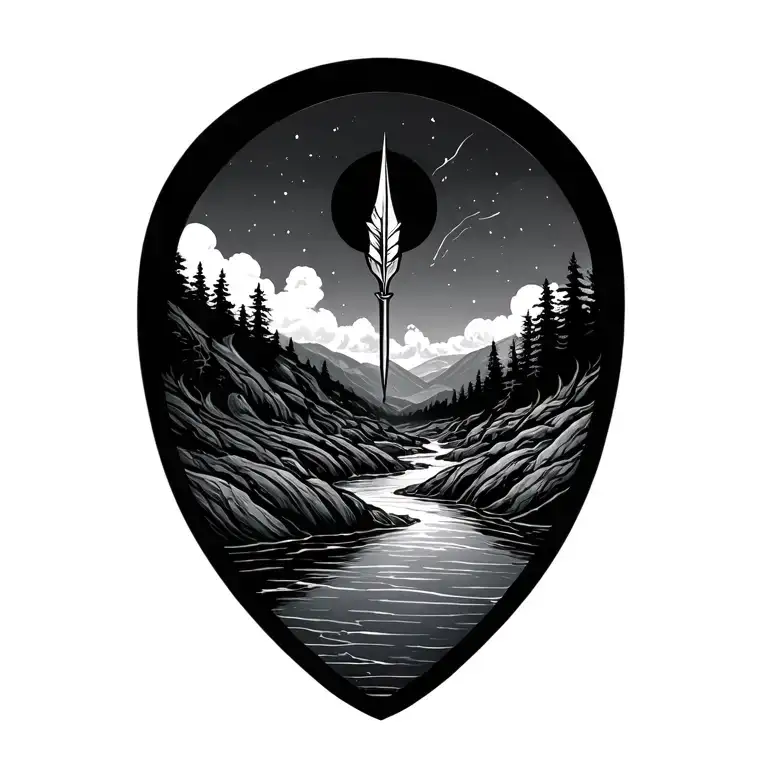 Dart And A River Flowing