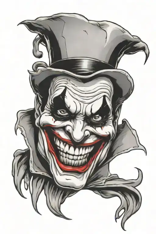 Man Taking Off A Happy Joker Face Mask