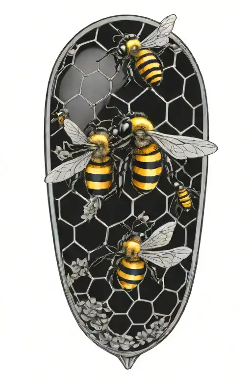 Bees On A Futuristic Looking Hive Honey Colm