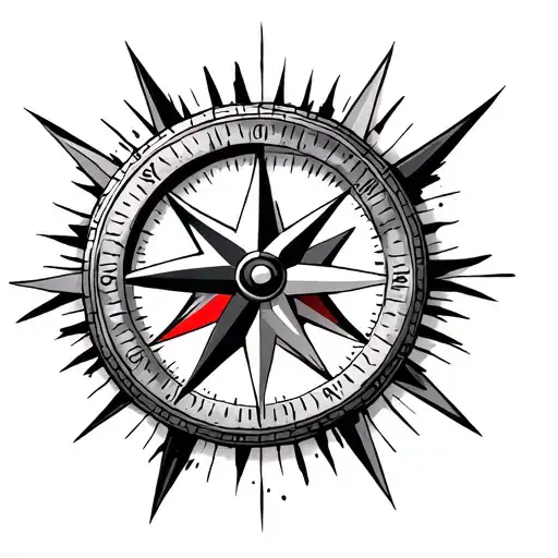 Compass Tattoo For Me Who Is A Runner With A Tough Fast Motif