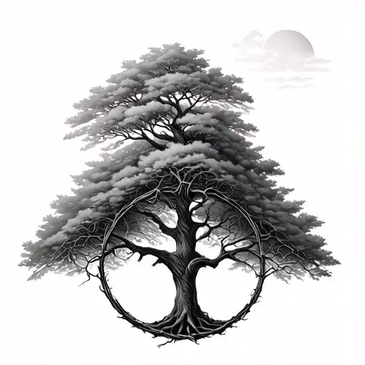 Realistic Drawing Of Tree Of Life