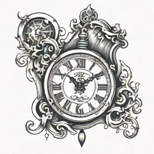 Numbers 6413 In A Melting Clock Face