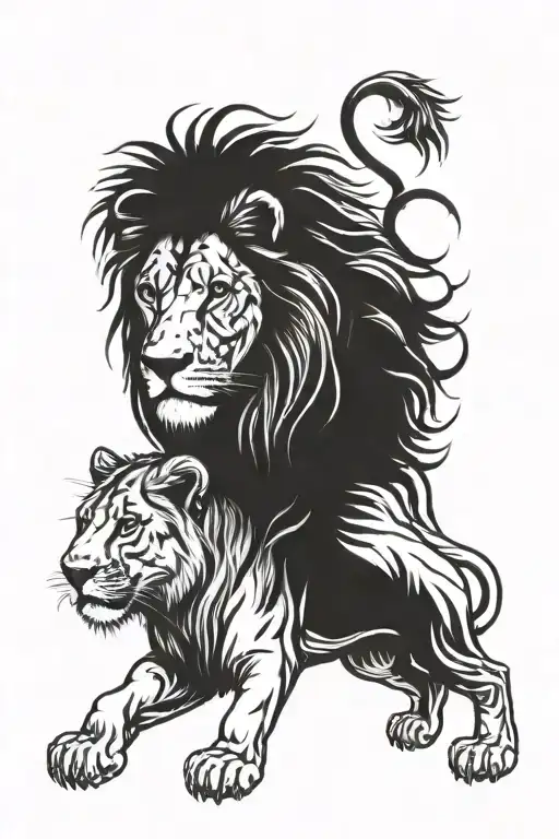 Lion Loyal Cool Grandma And Grandpa