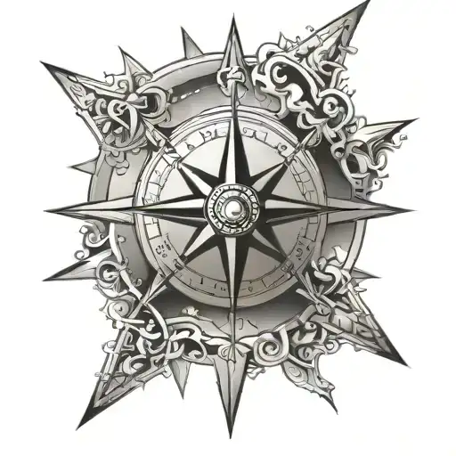 Southern Cross With A Compass