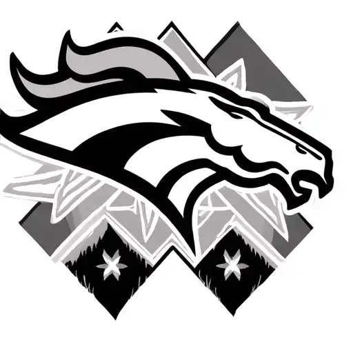 Denver Broncos And New Mexico Zia Symbol