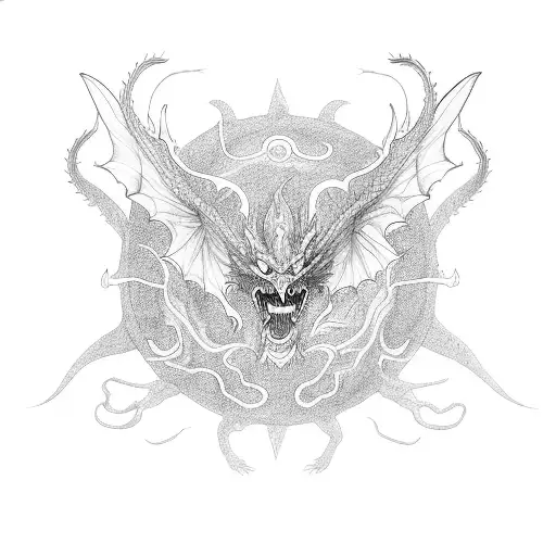 Outline Of Flying Dragon