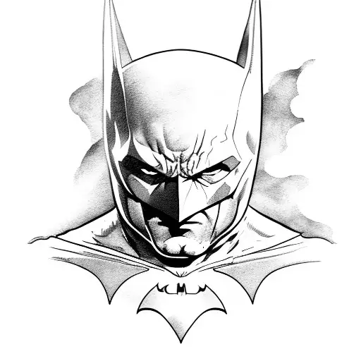 Batman Full Body In Flight But As A Comic Book Page