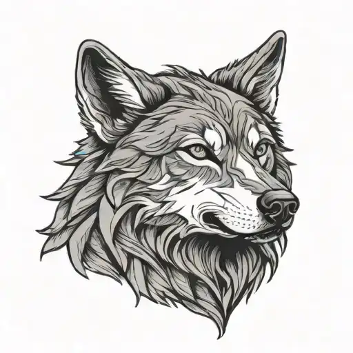 Metal Style Wolf Howling