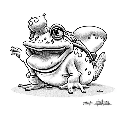 Toad From Mario As Gangster