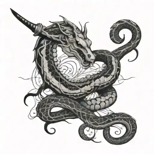 Sagitarius Wtih Earth Snake Wrapped