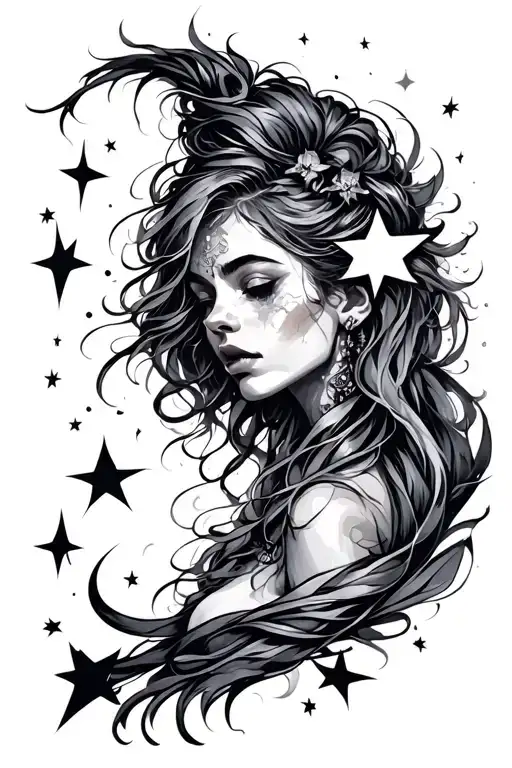 Stars And Light Shading More Line