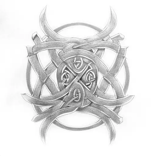 Mjolnir With Celtic Knots